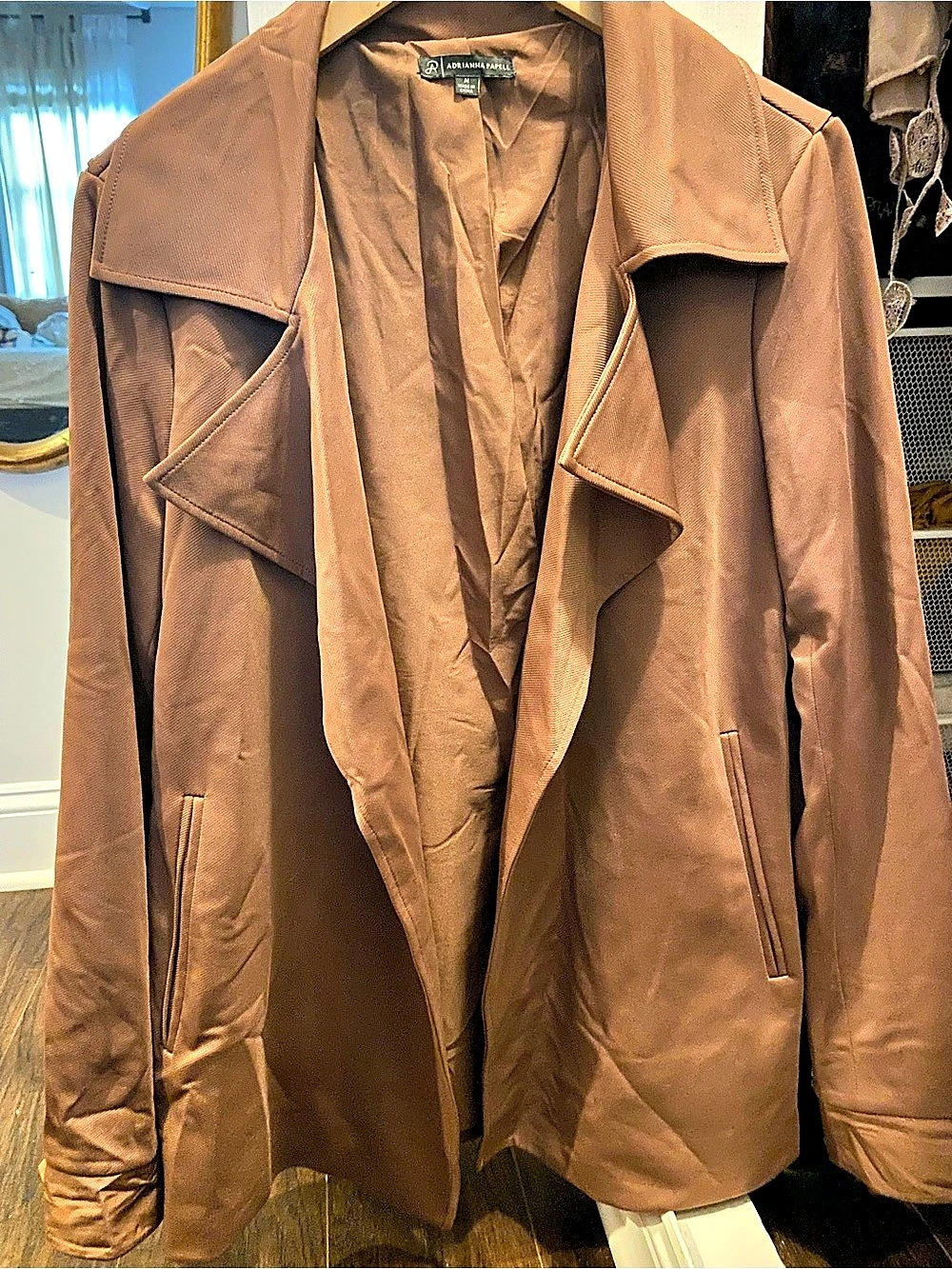 Adrianna Papell Brown Blazer Like New